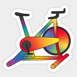 Rainbow Spin Bicycle Sticker